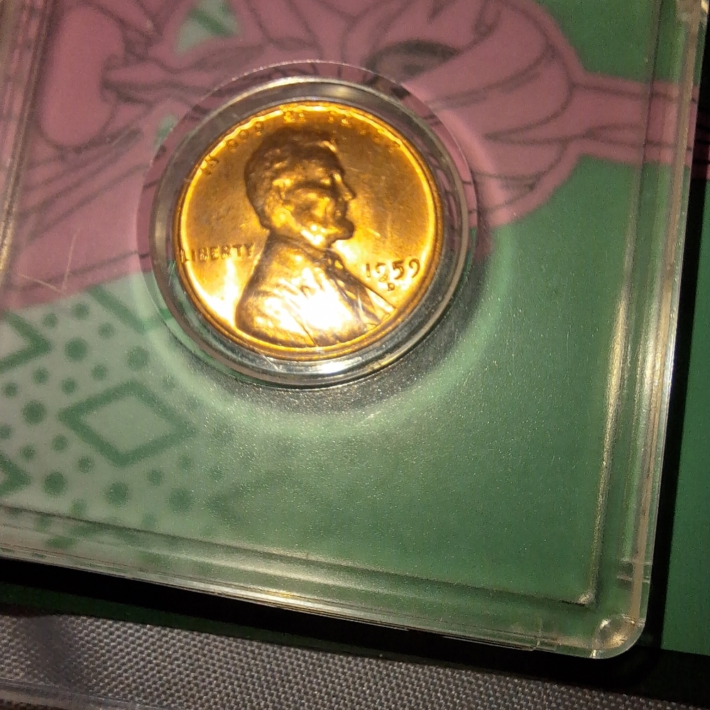 1959 Gold-Toned Coin in Protective Case
